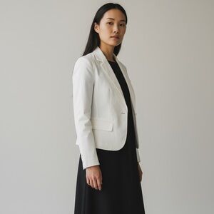 Babaton X Aritzia Womens 2 Mastery Linen Blend Stretchy Single Button Blazer‎